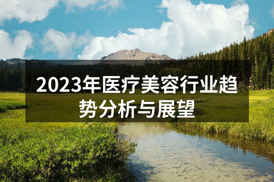2023年医疗美容行业趋势分析与展望
